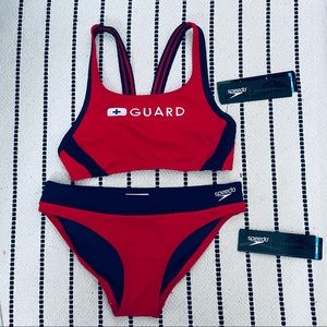NWT Speedo Guard Two Piece Swimsuit